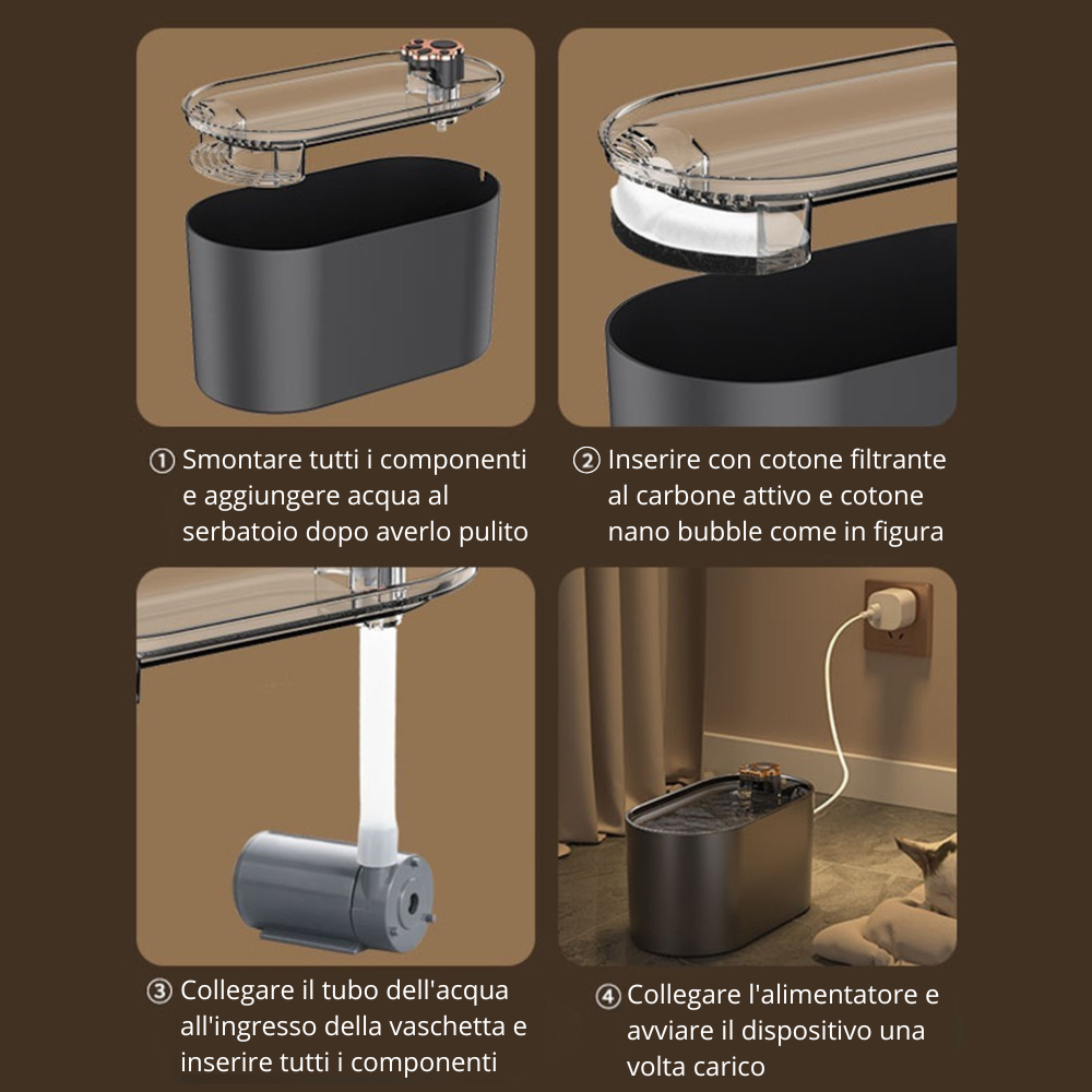 Nébula™ - fontana per gatti